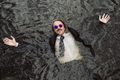 In the water